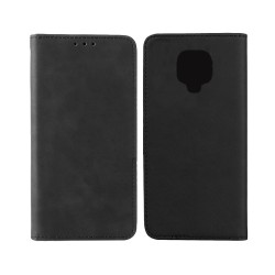 Capa de Couro com Bolso Interno para Xiaomi Redmi Note 9 Pro/Redmi Note 9S Preto Capa de Couro com Bolso Interno para Xiaomi Redmi Note 9 Pro/Redmi Note 9S Preto