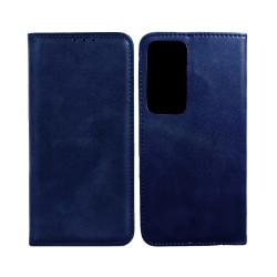 Leather Flip Cover with Internal Pocket For Oppo A16 Blue Leather Flip Cover with Internal Pocket For Oppo A16 Blue