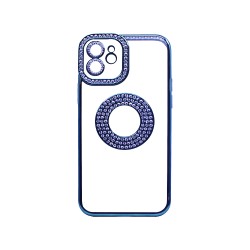 Capa de Silicone Suave com Design de Diamante para Apple iPhone 12 Verde Capa de Silicone Suave com Design de Diamante para Apple iPhone 12 Verde