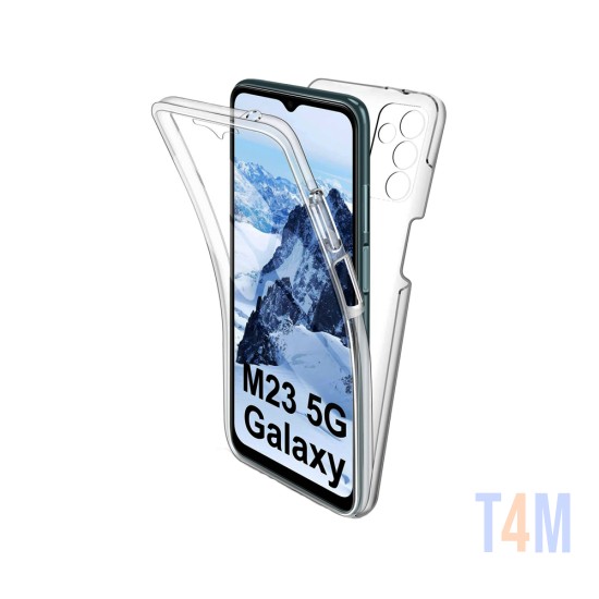 Capa de Silicone 360º para Samsung Galaxy M23 Transparente