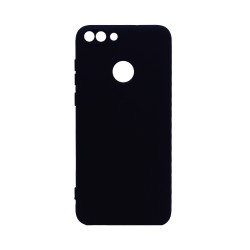 Capa de Silicone com Moldura de Câmera Para Huawei P Smart Preto Capa de Silicone com Moldura de Câmera Para Huawei P Smart Preto