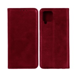 Capa de Couro com Bolso Interno para Samsung Galaxy A12 Vermelho Capa de Couro com Bolso Interno para Samsung Galaxy A12 Vermelho