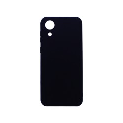 Capa de Silicone com Moldura de Câmera para Samsung Galaxy A04 Core Preto Capa de Silicone com Moldura de Câmera para Samsung Galaxy A04 Core Preto