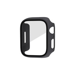 Capa+Vidro Temperado para Apple iwatch Série 42mm Preto Capa+Vidro Temperado para Apple iwatch Série 42mm Preto