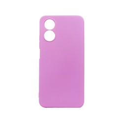 Capa de Silicone com Moldura de Câmera para Oppo A17 Rosa Capa de Silicone com Moldura de Câmera para Oppo A17 Rosa
