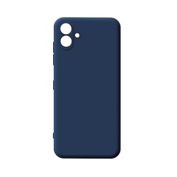Capa de Silicone com Moldura de Câmera para Samsung Galaxy A04e Azul Escuro Capa de Silicone com Moldura de Câmera para Samsung Galaxy A04e Azul Escuro