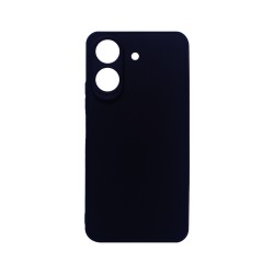 Capa de Silicone Macio com Moldura de Câmera para Xiaomi Redmi 13C/Poco C65 Preto Capa de Silicone Macio com Moldura de Câmera para Xiaomi Redmi 13C/Poco C65 Preto