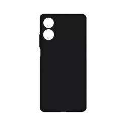 Capa de Silicone com Moldura de Câmera para Oppo A38 4G/A18 Preto Capa de Silicone com Moldura de Câmera para Oppo A38 4G/A18 Preto