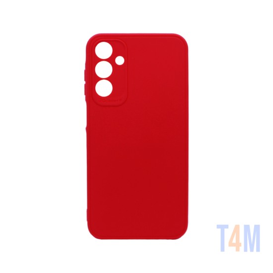 Capa de Silicone Macio com Moldura de Câmera para Samsung Galaxy A15 Vermelho