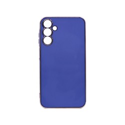 Capa de Silicone Designer com Moldura de Câmera para Samsung Galaxy A15 Azul Capa de Silicone Designer com Moldura de Câmera para Samsung Galaxy A15 Azul
