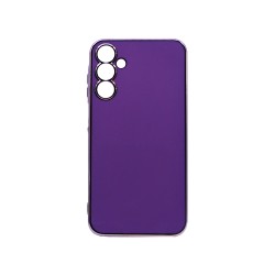 Capa de Silicone Designer com Moldura de Câmera para Samsung Galaxy A15 Roxo Capa de Silicone Designer com Moldura de Câmera para Samsung Galaxy A15 Roxo