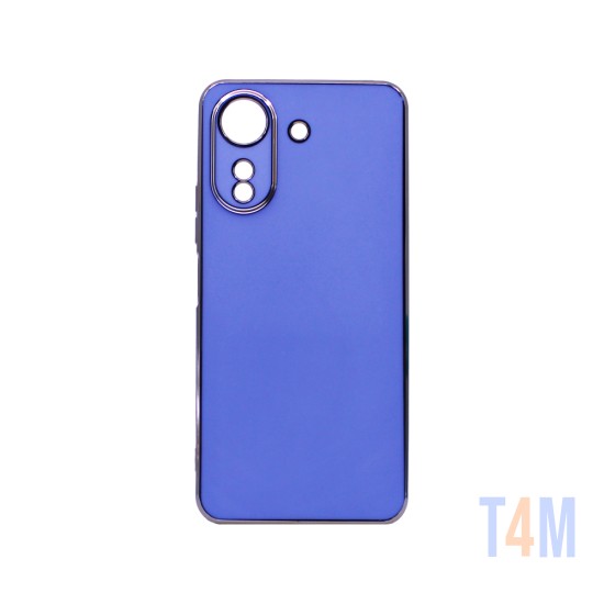 Capa de Silicone Designer com Moldura de Câmera para Xiaomi Redmi 13C/Poco C65 Azul