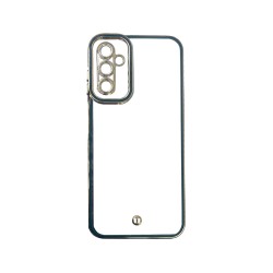 Capa de Silicone Transparente com Moldura de Câmera para Samsung Galaxy A14 4G/5G Verde Capa de Silicone Transparente com Moldura de Câmera para Samsung Galaxy A14 4G/5G Verde