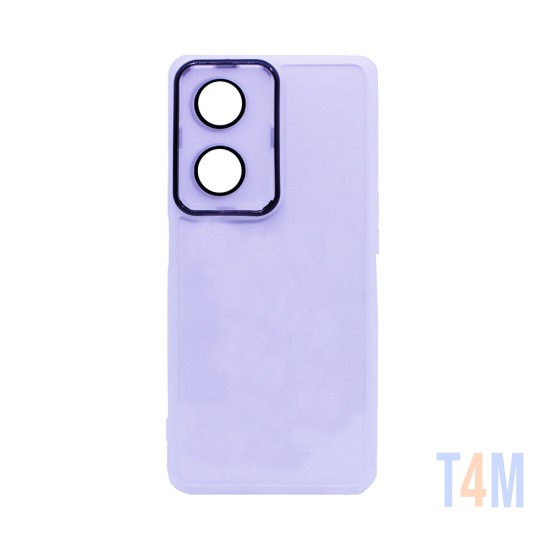 Transparent Silicone Case with Camera shield for Oppo A98 5G/F23 5G White