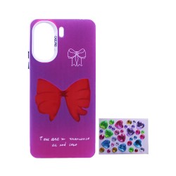 Designer Hard Case with Seperate Adhesive Stones for Xiaomi Redmi 13C/Poco C65 Purple Designer Hard Case with Seperate Adhesive Stones for Xiaomi Redmi 13C/Poco C65 Purple