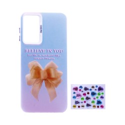 Designer Hard Case with Seperate Adhesive Stones for Samsung Galaxy A15 4G/5G Orange Designer Hard Case with Seperate Adhesive Stones for Samsung Galaxy A15 4G/5G Orange