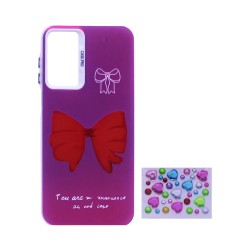 Designer Hard Case with Seperate Adhesive Stones for Samsung Galaxy A13 4G/5G Purple Designer Hard Case with Seperate Adhesive Stones for Samsung Galaxy A13 4G/5G Purple