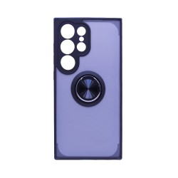 Case with Support Ring for Samsung Galaxy S24 Ultra Smoked Black Case with Support Ring for Samsung Galaxy S24 Ultra Smoked Black