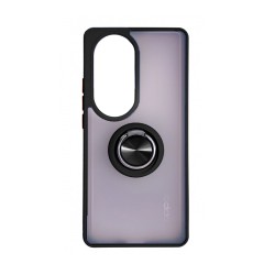 Case with Support Ring for Oppo Reno10 Smoked Black Case with Support Ring for Oppo Reno10 Smoked Black