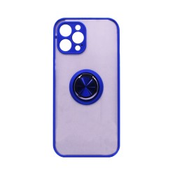 Case with Support Ring for Apple iPhone 12 Pro Max Smoked Blue Case with Support Ring for Apple iPhone 12 Pro Max Smoked Blue