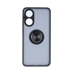 Case with Support Ring for Oppo A78 4G Smoked Black Case with Support Ring for Oppo A78 4G Smoked Black