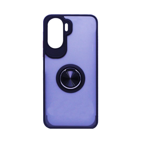 Case with Support Ring for Huawei Honor X50i 5G/Honor 90 Lite 5G Smoked Black Case with Support Ring for Huawei Honor X50i 5G/Honor 90 Lite 5G Smoked Black
