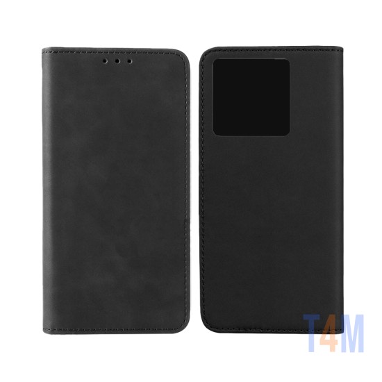 Leather Flip Cover with Internal Pocket For Xiaomi Redmi note 13 Pro 5g Black