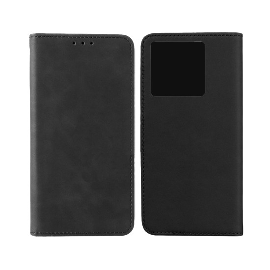 Leather Flip Cover with Internal Pocket For Xiaomi Redmi note 13 5G Black
