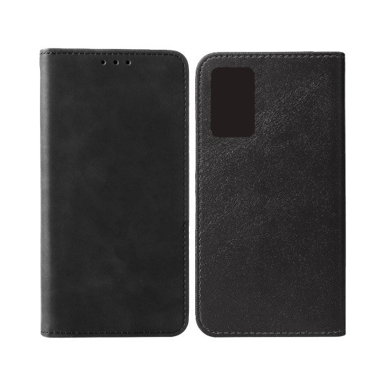 Leather Flip Cover with Internal Pocket for Oppo A74 4G Black Leather Flip Cover with Internal Pocket for Oppo A74 4G Black