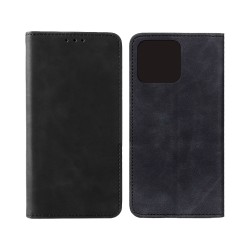 Capa Flip de Couro com Bolso Interno para Huawei Honor X8A Preto Capa Flip de Couro com Bolso Interno para Huawei Honor X8A Preto