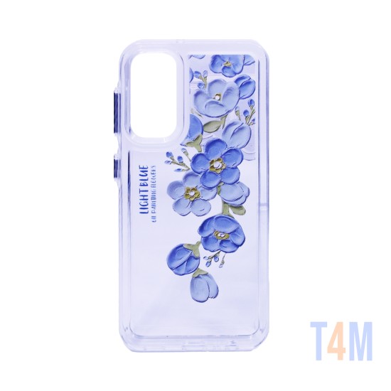 Capa Duro Designer para Samsung Galaxy A35  5G Azul claro