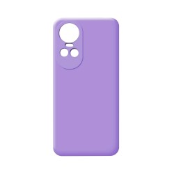 Capa de Silicone com Moldura de Câmera para Oppo Reno 10 5G Roxo Capa de Silicone com Moldura de Câmera para Oppo Reno 10 5G Roxo