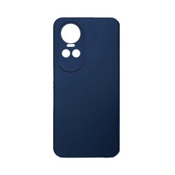 Capa de Silicone com Moldura de Câmera para Oppo Reno 10 5G Azul Escuro Capa de Silicone com Moldura de Câmera para Oppo Reno 10 5G Azul Escuro