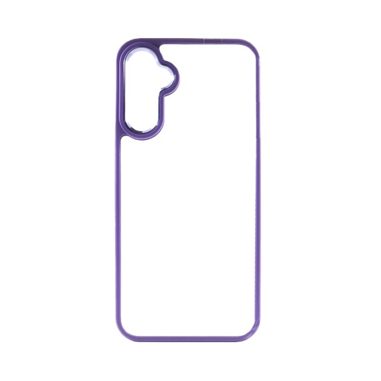 Transparent Silicone Case for Samsung Galaxy A35 5G Purple Transparent Silicone Case for Samsung Galaxy A35 5G Purple