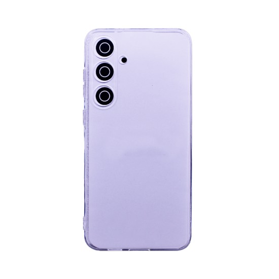 Soft Silicon Case with Camera Shield for Samsung Galaxy S24 Transparent