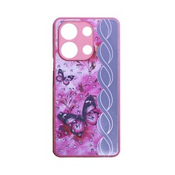 Capa Duro Designer para Xiaomi Redmi Note 13 4G Rosa Capa Duro Designer para Xiaomi Redmi Note 13 4G Rosa
