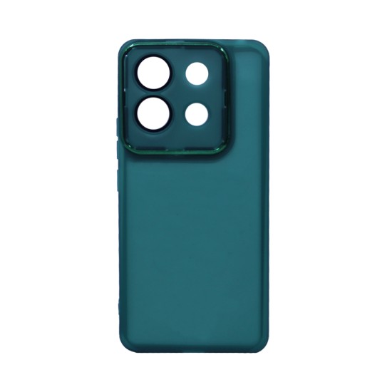 Transparent Silicone Case with Camera shield for Xiaomi Redmi Note 13 Pro 5G/Poco X6 5G Green Transparent Silicone Case with Camera shield for Xiaomi Redmi Note 13 Pro 5G/Poco X6 5G Green