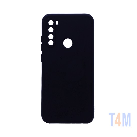 Funda de Silicona con Marco de Cámara para Xiaomi Redmi Note 8 Negro