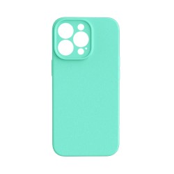 Silicone Case with Camera Shield for Apple iPhone 15 Pro Max Sea Green Silicone Case with Camera Shield for Apple iPhone 15 Pro Max Sea Green