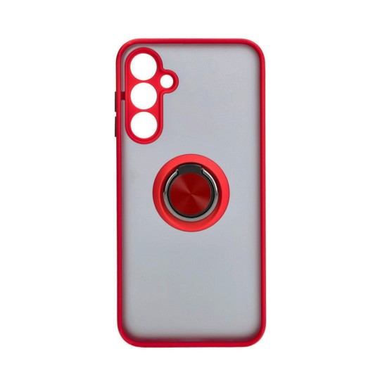 Case with Support Ring for Samsung Galaxy A35 5G Smoked Red