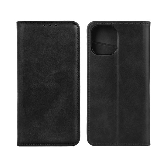 Leather Flip Cover with Internal Pocket for Apple iPhone 11 Pro Max Black