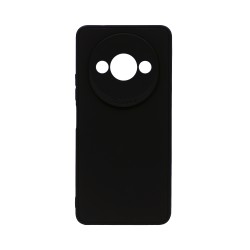 Soft Silicone Case with Camera Shield for Xiaomi Redmi A3 Black