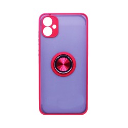 Capa com Anel de Suporte para Samsung Galaxy A05 4G Vermelho Fumado Capa com Anel de Suporte para Samsung Galaxy A05 4G Vermelho Fumado