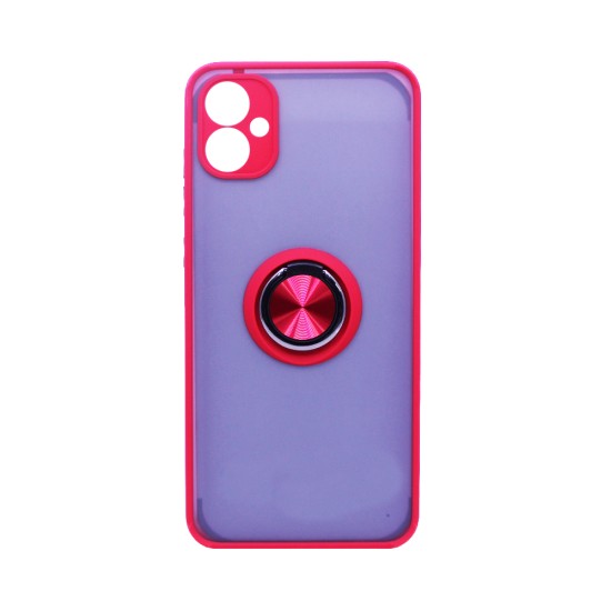 Case with Support Ring for Samsung Galaxy A05 4G Smoked Red