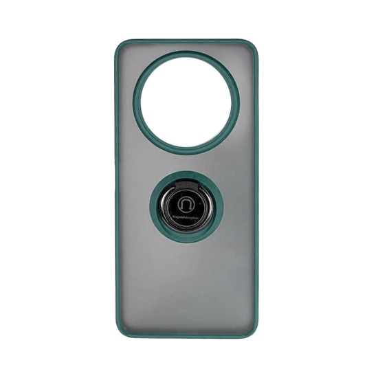 Case with Support Ring for Xiaomi Redmi A3 Smoked Green Case with Support Ring for Xiaomi Redmi A3 Smoked Green