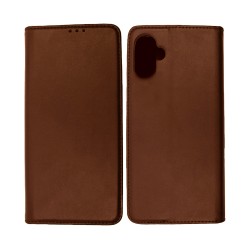Leather Flip Cover with Internal Pocket For Samsung Galaxy A05 Brown Leather Flip Cover with Internal Pocket For Samsung Galaxy A05 Brown