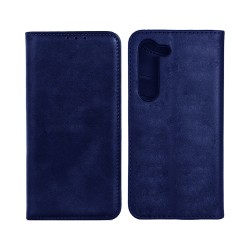 Capa Flip de Couro com Bolso Interno para Samsung Galaxy A35 Azul Capa Flip de Couro com Bolso Interno para Samsung Galaxy A35 Azul