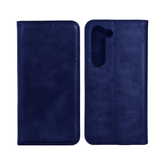 Leather Flip Cover with Internal Pocket For Samsung Galaxy A16 4G/A16 5G Blue