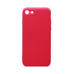 Soft Silicone Case with Camera Shield for Apple iPhone 7/iPhone 8/iPhone SE Red Soft Silicone Case with Camera Shield for Apple iPhone 7/iPhone 8/iPhone SE Red