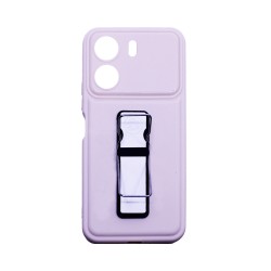 Capa Silicone com suporte para Xiaomi Redmi 13C/Poco C65 Creme Capa Silicone com suporte para Xiaomi Redmi 13C/Poco C65 Creme